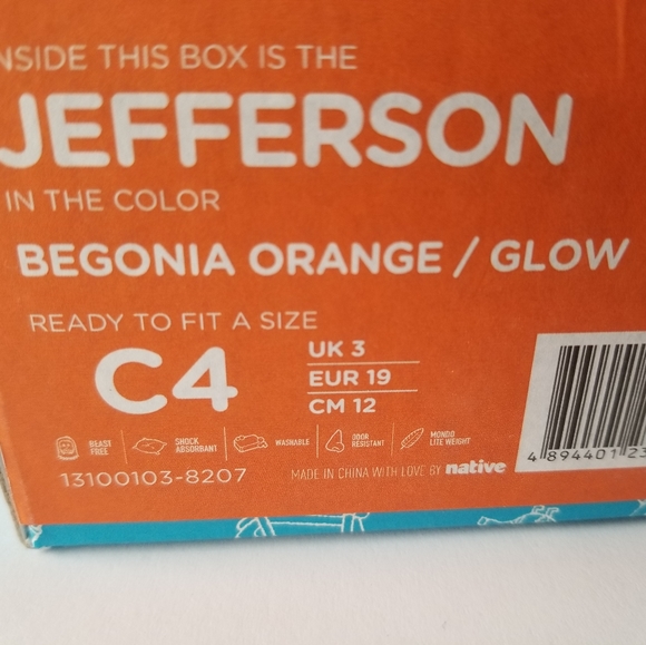 Native Jefferson Glow Child Slip On Sneaker C4 - Picture 5 of 9